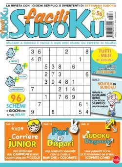 Facili Sudoku – Gennaio 2025