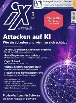 iX – Magazin fur professionelle IT – Januar 2025