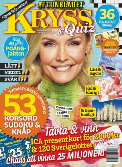 Kryss & Quiz – 13 Januari 2025