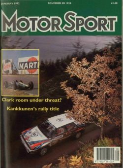 Motor Sport Magazine – January 1992