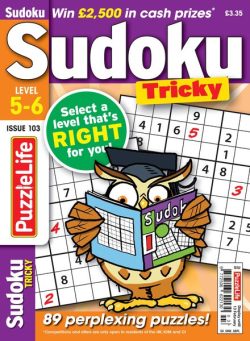 PuzzleLife Sudoku Tricky – January 2025