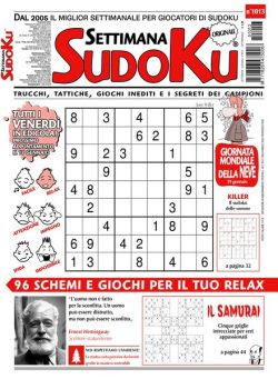 Settimana Sudoku – 10 Gennaio 2025