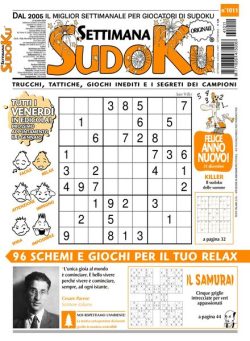 Settimana Sudoku – 27 Dicembre 2024