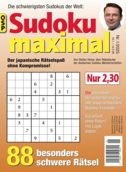 Sudoku Maximal – Nr 1 2025