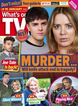 What’s on TV – 4 January 2025