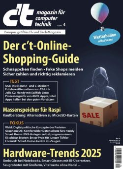 c’t Magazin fur Computertechnik – 06 Februar 2025