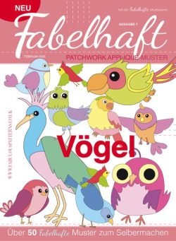 Fabelhaft Patchwork Applique-Muster – Februar 2025