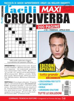 Facili Cruciverba – Febbraio-Marzo-Aprile 2025