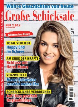 Grosse Schicksale – 4 Februar 2025