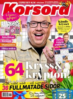 Korsord – 27 Januari 2025