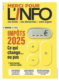 Merci Pour L’info – Fevrier 2025