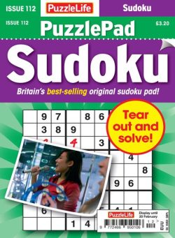 PuzzleLife PuzzlePad Sudoku – January 2025