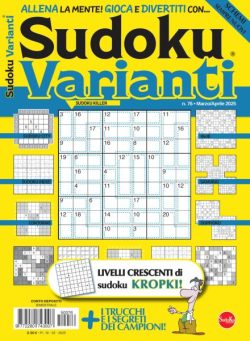 Sudoku Varianti – Marzo-Aprile 2025