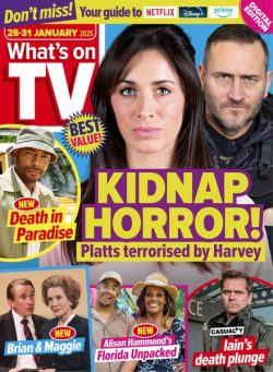 What’s on TV – 25 January 2025