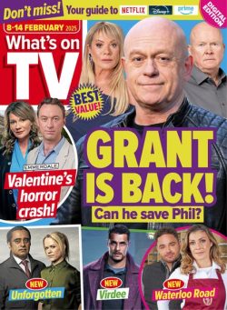 What’s on TV – 8 February 2025