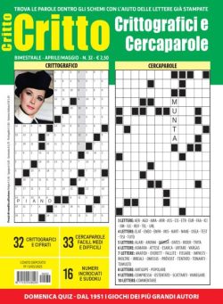 Crittografici & Carcaparole – Aprile-Maggio 2025