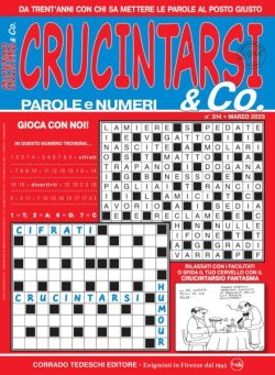 Crucintarsi & Co – Marzo 2025