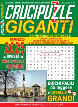 Crucipuzzle Giganti – Marzo 2025