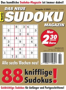 Das Neue Sudoku – Nr 2 2025