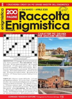 Raccolta Enigmistica – Marzo-Aprile 2025