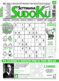 Settimana Sudoku – 21 Febbraio 2025