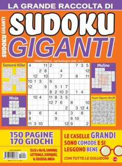 Sudoku Giganti N6 – Aprile-Maggio-Giugno 2025